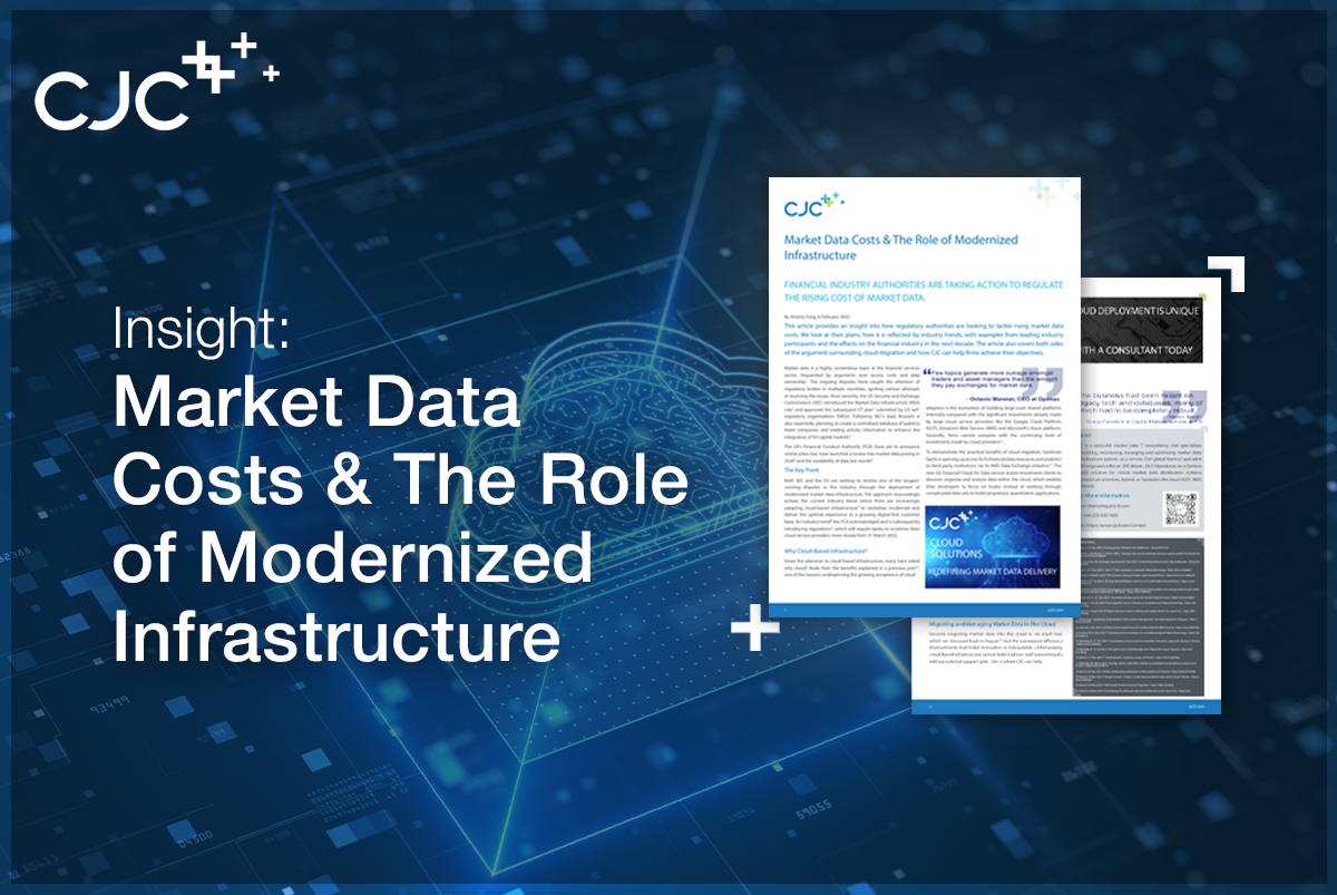 Financial Markets Infrastructure and Data