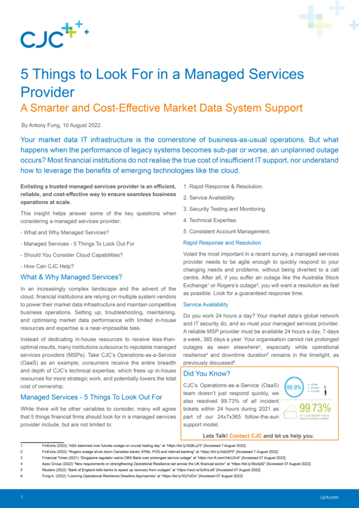 Insight preview 10082022 - 5 Key Things to Look For in a Managed Service Provider